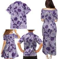 Mokihana Maile Ilima Leis Paniolo Palaka Family Matching Puletasi and Hawaiian Shirt Hawaiian Poni Spirit - Polynesian Pride