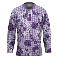 Mokihana Maile Ilima Leis Paniolo Palaka Hockey Jersey Hawaiian Poni Spirit - Polynesian Pride