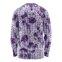 Mokihana Maile Ilima Leis Paniolo Palaka Long Sleeve Shirt Hawaiian Poni Spirit - Polynesian Pride