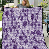 Mokihana Maile Ilima Leis Paniolo Palaka Quilt Hawaiian Poni Spirit - Polynesian Pride