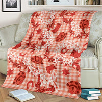 Mokihana Maile Ilima Leis Paniolo Palaka Blanket Hawaiian Ulaula Spirit - Polynesian Pride