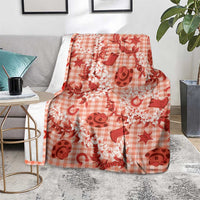 Mokihana Maile Ilima Leis Paniolo Palaka Blanket Hawaiian Ulaula Spirit - Polynesian Pride