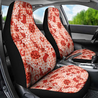 Mokihana Maile Ilima Leis Paniolo Palaka Car Seat Cover Hawaiian Ulaula Spirit - Polynesian Pride