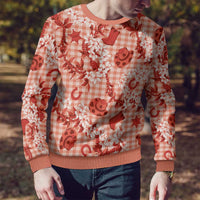 Mokihana Maile Ilima Leis Paniolo Palaka Ugly Christmas Sweater Hawaiian Ulaula Spirit - Polynesian Pride