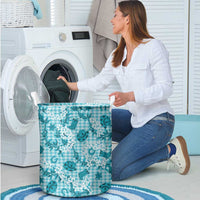Mokihana Maile Ilima Leis Paniolo Palaka Laundry Basket Hawaiian Polu Opa Spirit LT9 - Polynesian Pride