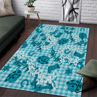 Mokihana Maile Ilima Leis Paniolo Palaka Area Rug Hawaiian Polu Opa Spirit - Polynesian Pride