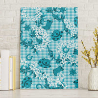 Mokihana Maile Ilima Leis Paniolo Palaka Canvas Wall Art Hawaiian Polu Opa Spirit - Polynesian Pride