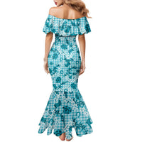 Mokihana Maile Ilima Leis Paniolo Palaka Family Matching Mermaid Dress and Hawaiian Shirt Hawaiian Polu Opa Spirit - Polynesian Pride