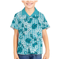 Mokihana Maile Ilima Leis Paniolo Palaka Family Matching Mermaid Dress and Hawaiian Shirt Hawaiian Polu Opa Spirit - Polynesian Pride