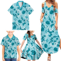 Mokihana Maile Ilima Leis Paniolo Palaka Family Matching Summer Maxi Dress and Hawaiian Shirt Hawaiian Polu Opa Spirit LT9 - Polynesian Pride