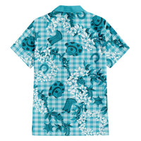 Mokihana Maile Ilima Leis Paniolo Palaka Family Matching Summer Maxi Dress and Hawaiian Shirt Hawaiian Polu Opa Spirit LT9 - Polynesian Pride