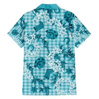 Mokihana Maile Ilima Leis Paniolo Palaka Family Matching Tank Maxi Dress and Hawaiian Shirt Hawaiian Polu Opa Spirit - Polynesian Pride