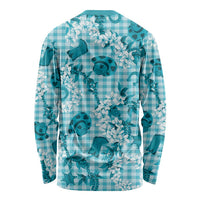 Mokihana Maile Ilima Leis Paniolo Palaka Long Sleeve Shirt Hawaiian Polu Opa Spirit - Polynesian Pride