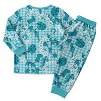 Mokihana Maile Ilima Leis Paniolo Palaka Christmas Pajama Set Hawaiian Polu Opa Spirit - Polynesian Pride