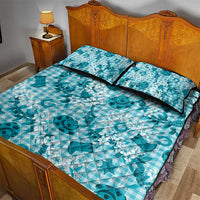 Mokihana Maile Ilima Leis Paniolo Palaka Quilt Bed Set Hawaiian Polu Opa Spirit - Polynesian Pride