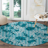 Mokihana Maile Ilima Leis Paniolo Palaka Round Carpet Hawaiian Polu Opa Spirit - Polynesian Pride