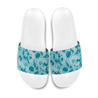 Mokihana Maile Ilima Leis Paniolo Palaka Slide Sandals Hawaiian Polu Opa Spirit - Polynesian Pride