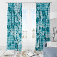 Mokihana Maile Ilima Leis Paniolo Palaka Window Curtain Hawaiian Polu Opa Spirit - Polynesian Pride