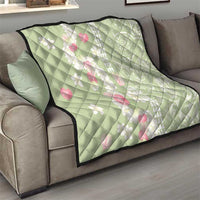 Leaf Green Hawaii Anthurium Plumeria Lei Quilt LT9 - Polynesian Pride