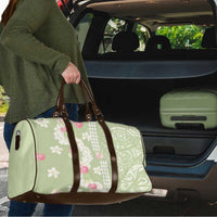 Leaf Green Hawaii Anthurium Plumeria Lei Travel Bag LT9 - Polynesian Pride