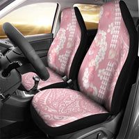 Soft Pink Hawaii Anthurium Plumeria Lei Car Seat Cover LT9 - Polynesian Pride