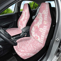 Soft Pink Hawaii Anthurium Plumeria Lei Car Seat Cover LT9 - Polynesian Pride