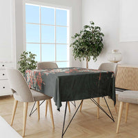 Hawaii Tartan With Hibiscus Tablecloth Polynesian Pattern Vintage