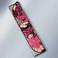 Japanese Hawaiian Crane Auto Sun Shade Soft Pink Tapa Patchwork Pattern LT9 - Polynesian Pride