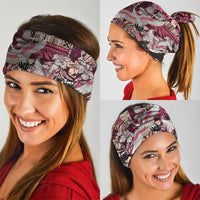 Japanese Hawaiian Crane Neck Gaiter Soft Pink Tapa Patchwork Pattern LT9 - Polynesian Pride