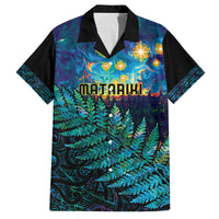 Matariki Te Tau Hou Maori Family Matching Puletasi and Hawaiian Shirt New Zealand Silver Fern Night Starry Sky