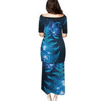 New Zealand Matariki Puletasi Blue Milky Way Stars Night Sky LT9 - Polynesian Pride