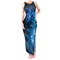 New Zealand Matariki Tank Maxi Dress Blue Milky Way Stars Night Sky LT9 Women Blue - Polynesian Pride