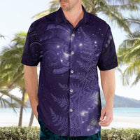 New Zealand Matariki Hawaiian Shirt Purple Milky Way Stars Night Sky LT9 - Polynesian Pride