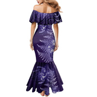 New Zealand Matariki Mermaid Dress Purple Milky Way Stars Night Sky LT9 - Polynesian Pride