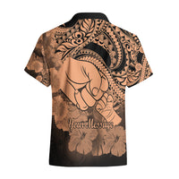 Personalised Polynesian Pride Happy Father Day Hawaiian Shirt I Love You Dad - Polynesian Tribal Nude LT9 - Polynesian Pride