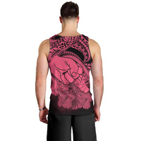 Personalised Polynesian Pride Happy Father Day Men Tank Top I Love You Dad - Polynesian Tribal Pink LT9 - Polynesian Pride