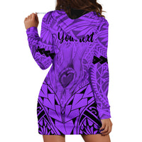 Personalised Polynesian Father's Day Gift For Dad Hoodie Dress Super Father In The World - Purple Polynesian Pattern LT9 - Polynesian Pride