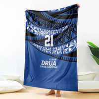 Fiji Rugby Pacific Custom Blanket Pasifika Tapa Pattern