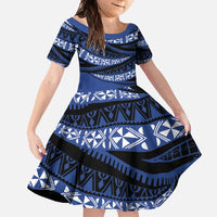 Fiji Rugby Pacific Custom Family Matching Mermaid Dress and Hawaiian Shirt Pasifika Tapa Pattern