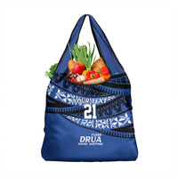 Fiji Rugby Pacific Custom Grocery Bag Pasifika Tapa Pattern