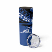 Fiji Rugby Pacific Custom Skinny Tumbler Pasifika Tapa Pattern