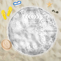 American Samoa Lotu Tamaiti Beach Blanket White Sunday Plumeria White Vibe