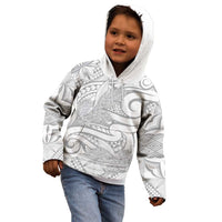 Lotu Tamaiti Samoa Siapo Kid Hoodie White Sunday With Teuila Torch Ginger