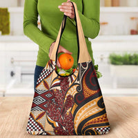 Vintage Samoa Siapo Grocery Bag With Teuila Torch Ginger