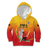 Custom Cricket PNG East Asia-Pacific Kid Hoodie Papua New Guinea Rise to Power - Polynesian Pride
