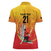 Custom Cricket PNG East Asia-Pacific Women Polo Shirt Papua New Guinea Rise to Power - Polynesian Pride