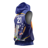 Custom Cricket Samoa East Asia-Pacific Sleeveless Hoodie Samoa Storming the Limits - Polynesian Pride