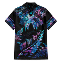 polynesia-ribbon-butterflies-kid-hawaiian-shirt-silver-fern-breast-cancer-with-papua-shell-pattern