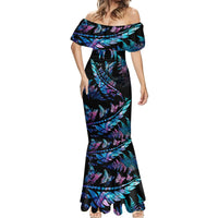 polynesia-ribbon-butterflies-mermaid-dress-silver-fern-breast-cancer-with-papua-shell-pattern