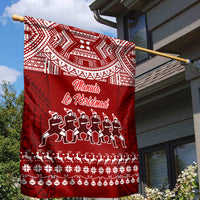 Toa Samoa Christmas Garden Flag Samoa Siva Tau Manuia Le Kerisimasi Red Vibe LT9 - Polynesian Pride